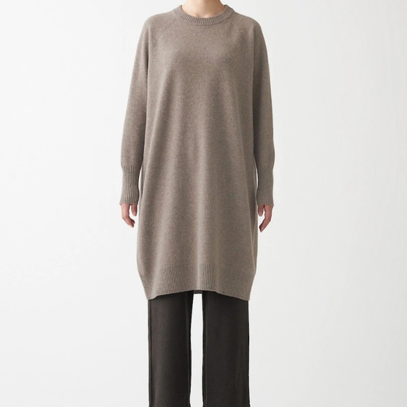 New Muji 0 Wool Sweater Dress One Size 